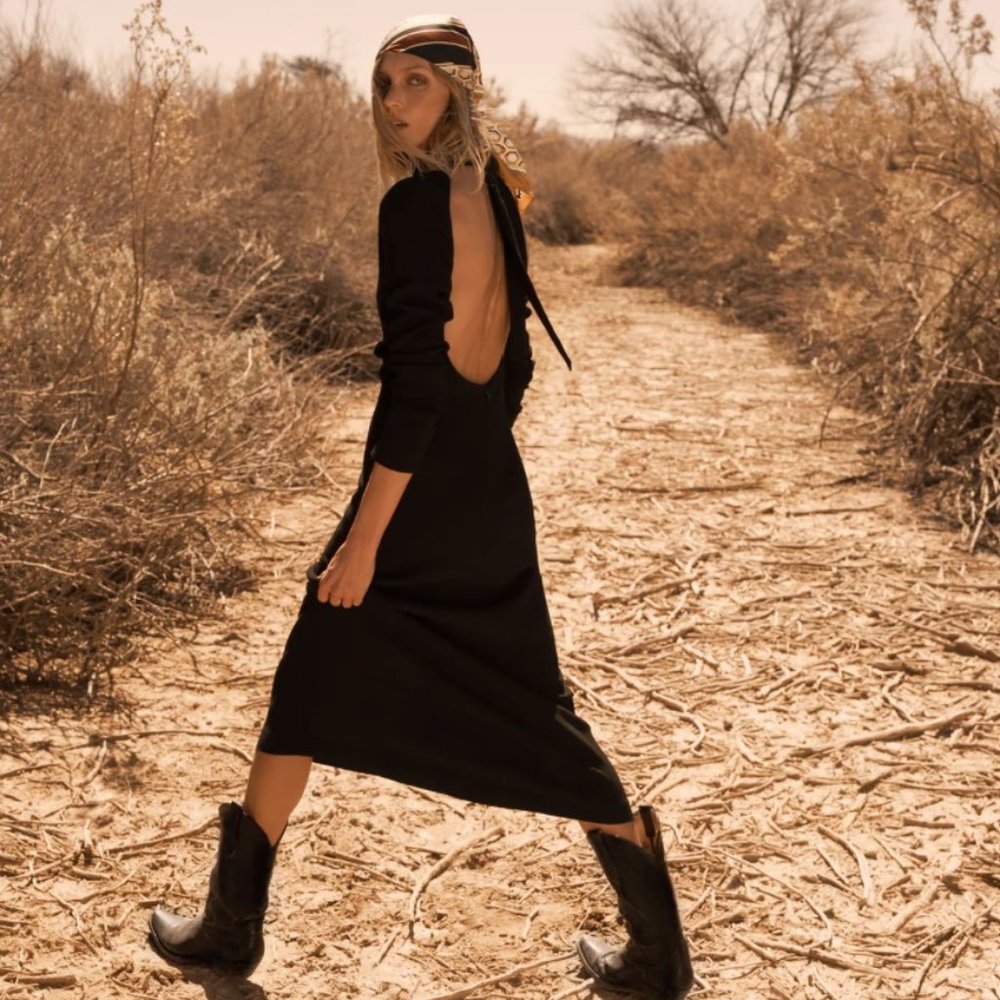 Zara Limited Edition Open Back Dress